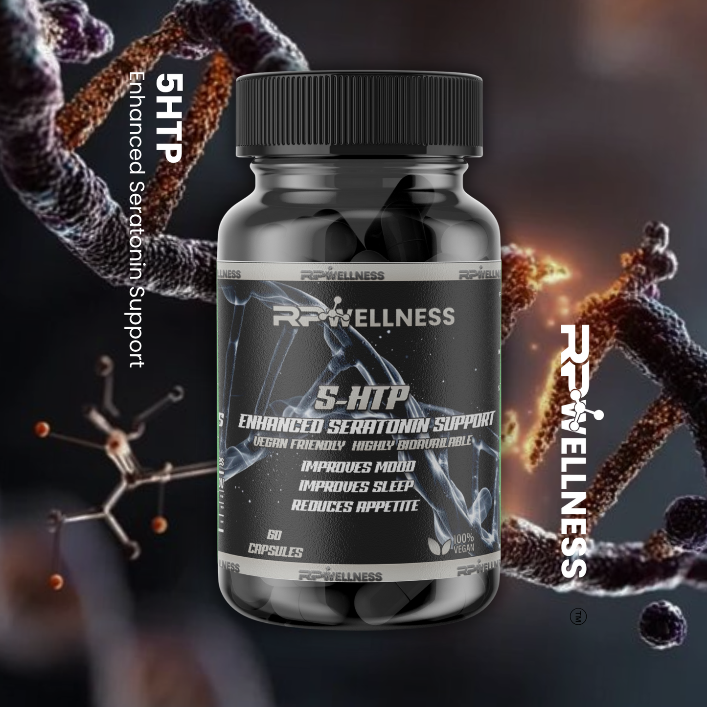 5HTP - 60 Caps - 100% Vegan