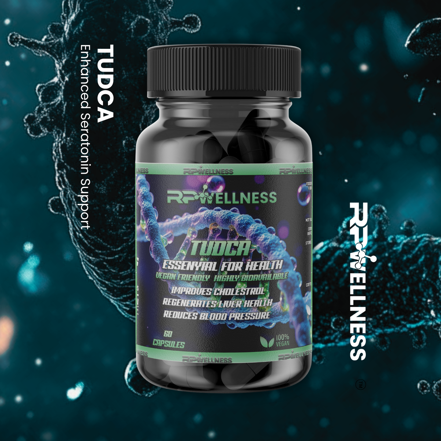 TUDCA - 60 Caps - 100% Vegan