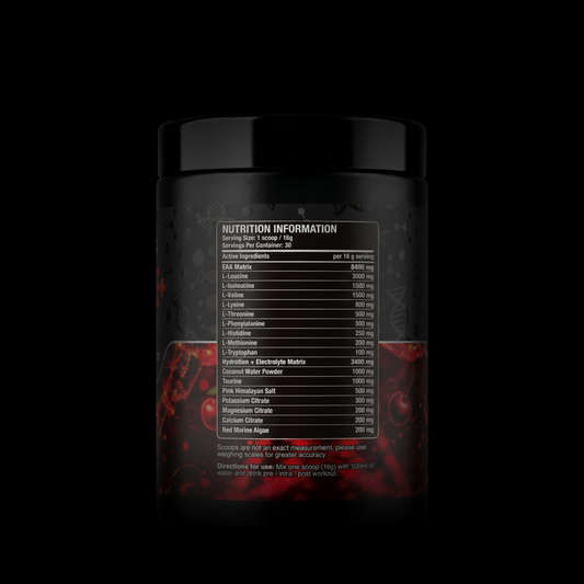 RP Wellness AMINOCODE+ Essential Amino Acids & Hydration Formula - Cherry 480g