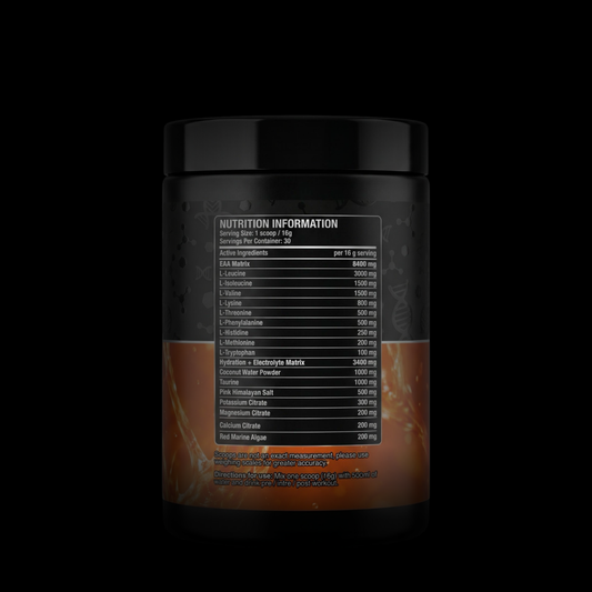 RP Wellness AMINOCODE+ Essential Amino Acids & Hydration Formula - Peach Sweets 480g
