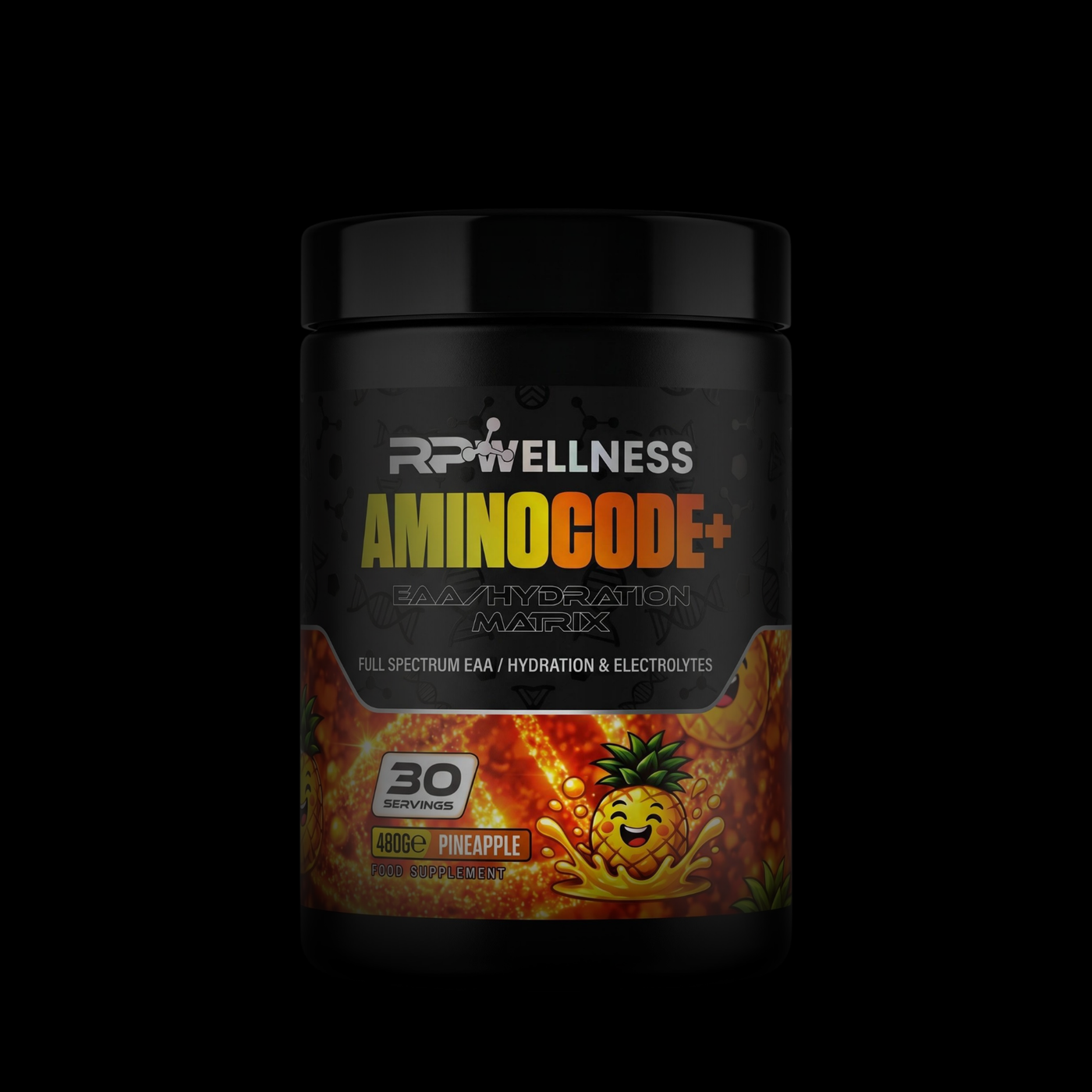 RP Wellness AMINOCODE+ Essential Amino Acids & Hydration Formula - Pineapple 480g