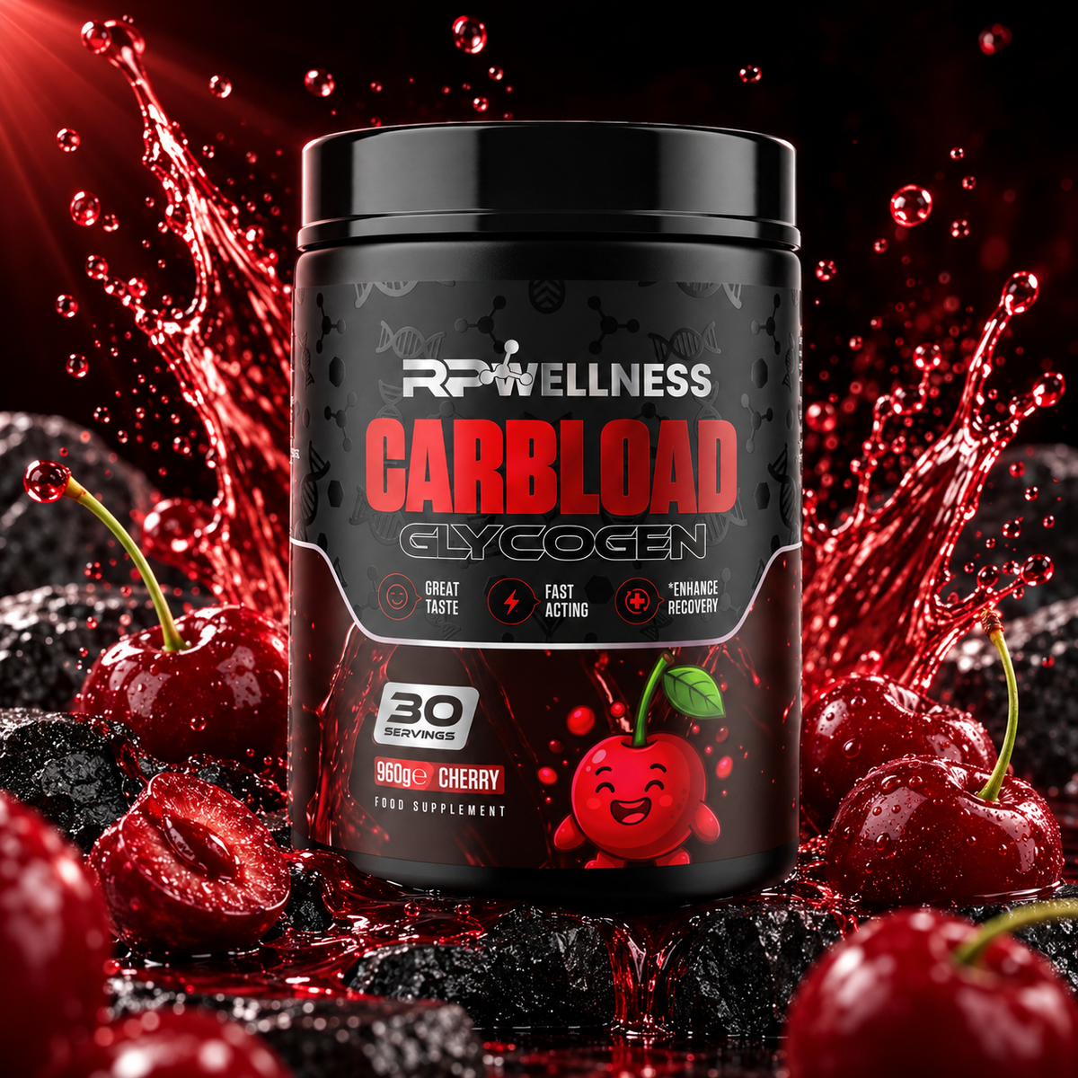 RP Wellness CARBLOAD Carbohydrate & Electrolyte Formula 960g