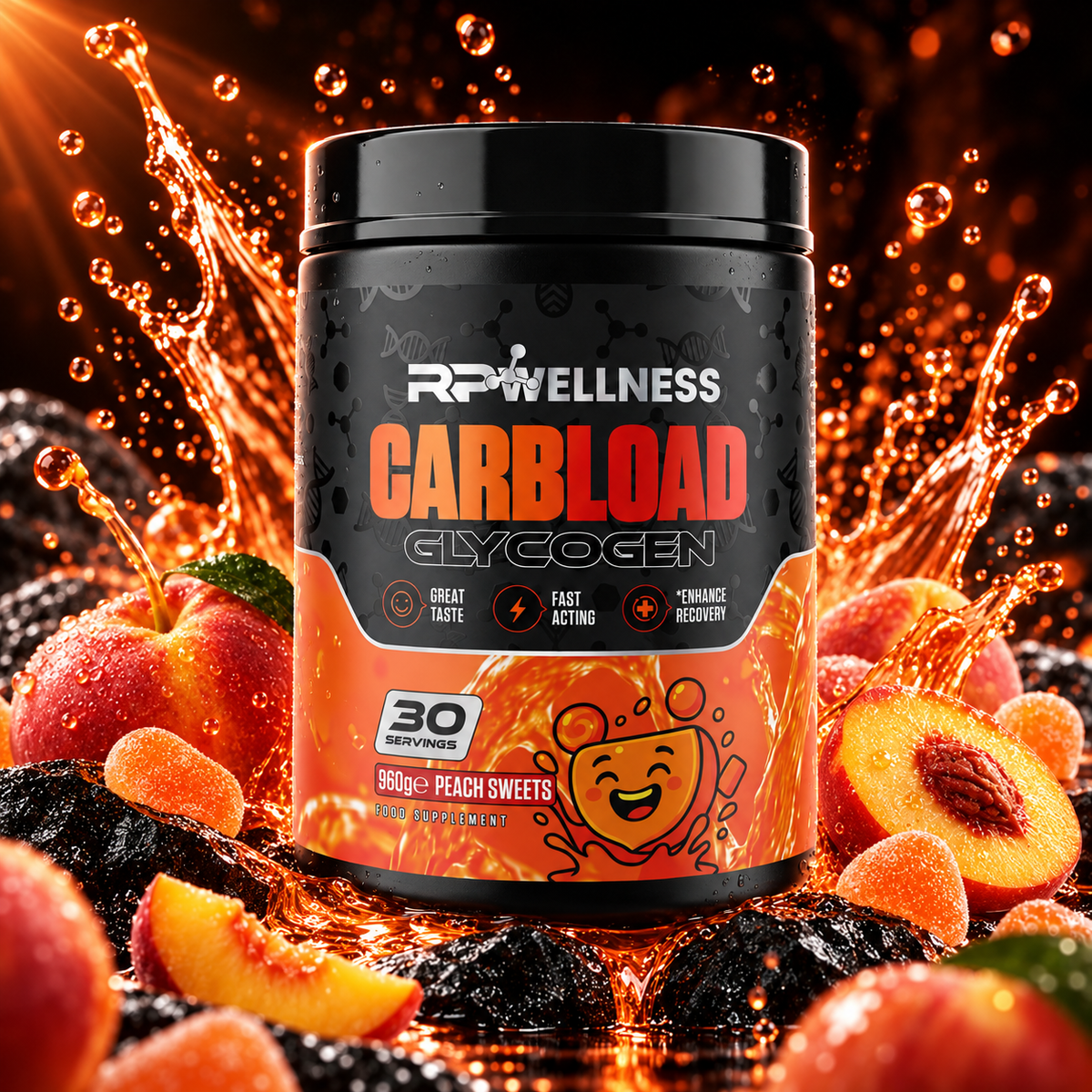 RP Wellness CARBLOAD Carbohydrate & Electrolyte Formula 960g