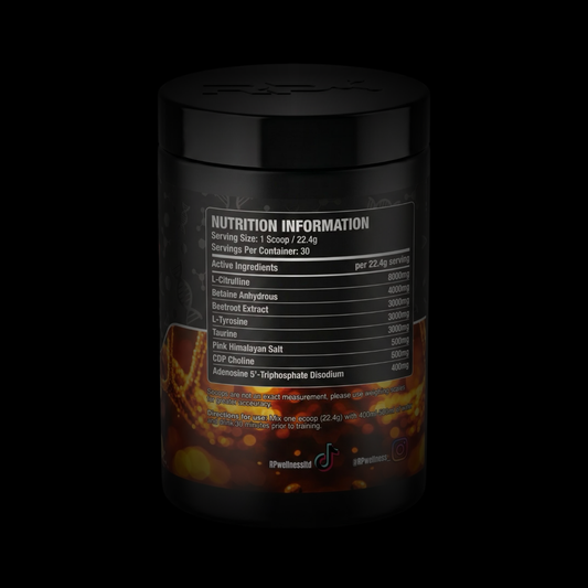RP Wellness CODE-X Stim-Free Pre-Workout Pump Formula - Lemon Ice Tea 672g