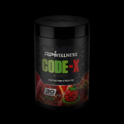 RP Wellness CODE-X Stim-Free Pre-Workout Pump Formula - Strawberry Kiwi 672g