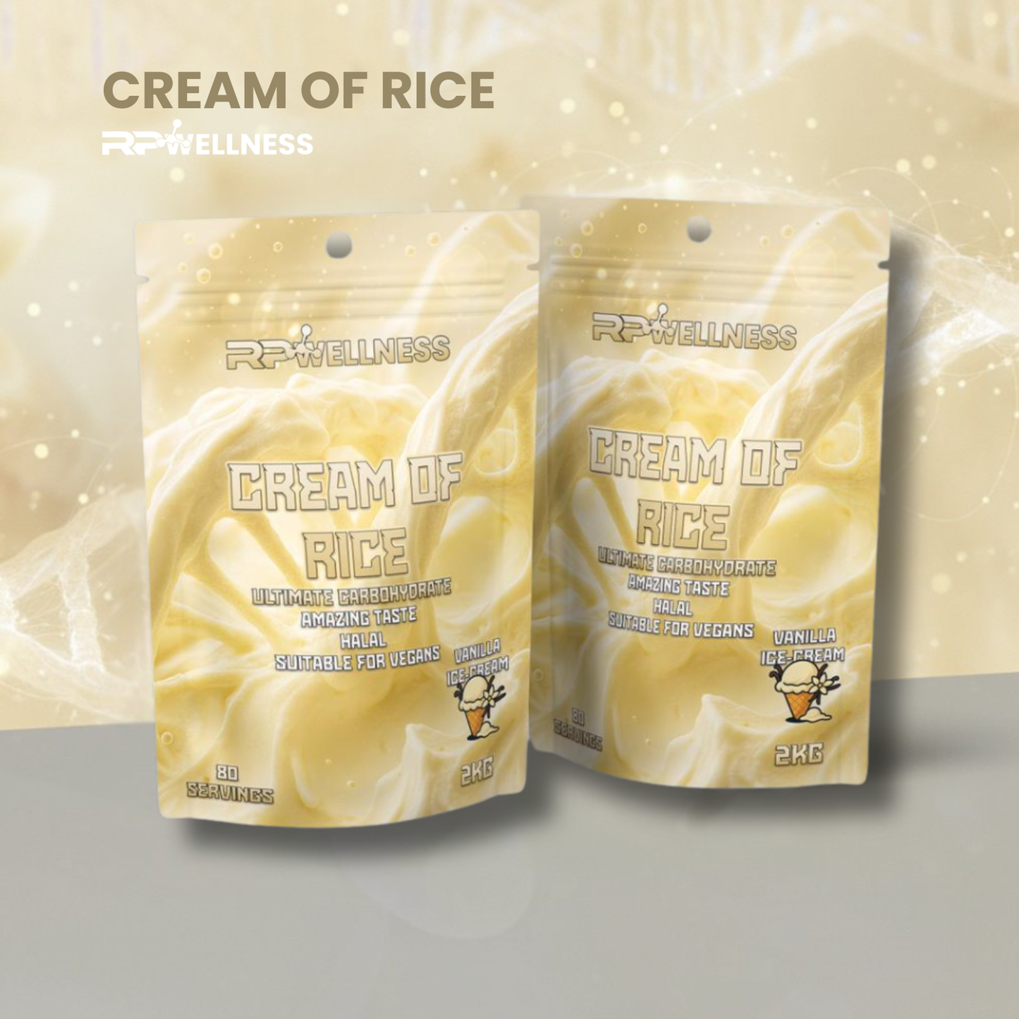 CREAM OF RICE / VANILLA ICE CREAM - 2KG / 80 Servings