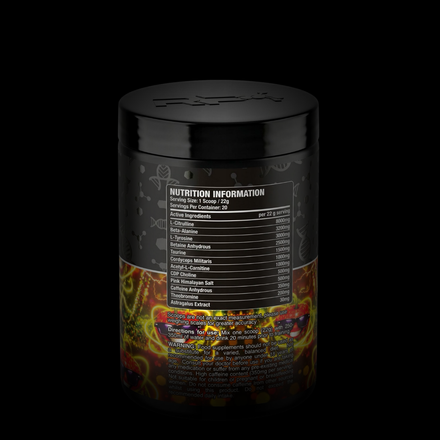 RP Wellness CODEBREAKER Pre-Workout - Strawberry Kiwi 440g