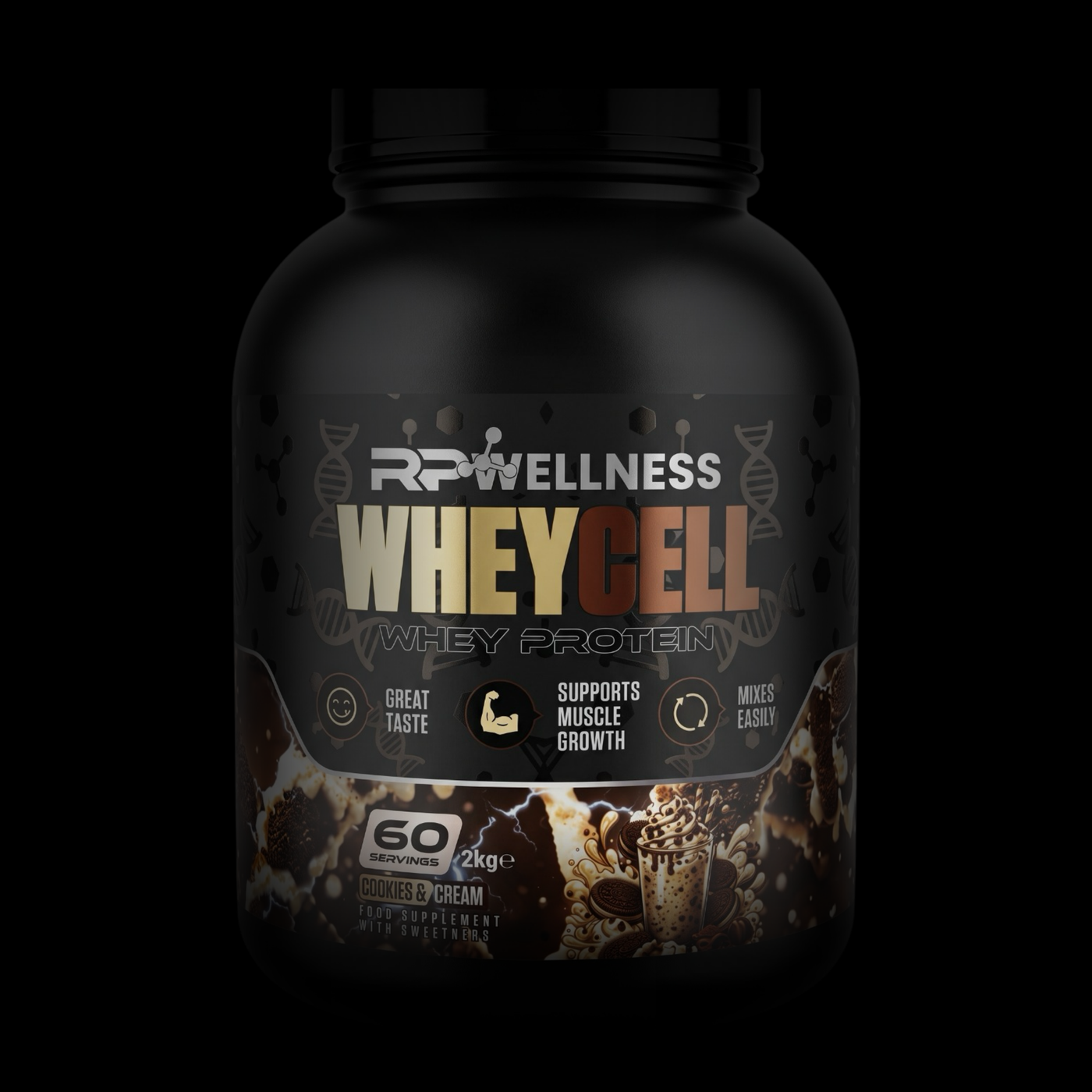RP Wellness WHEYCELL Whey Protein Concentrate - Cookies & Cream 2kg