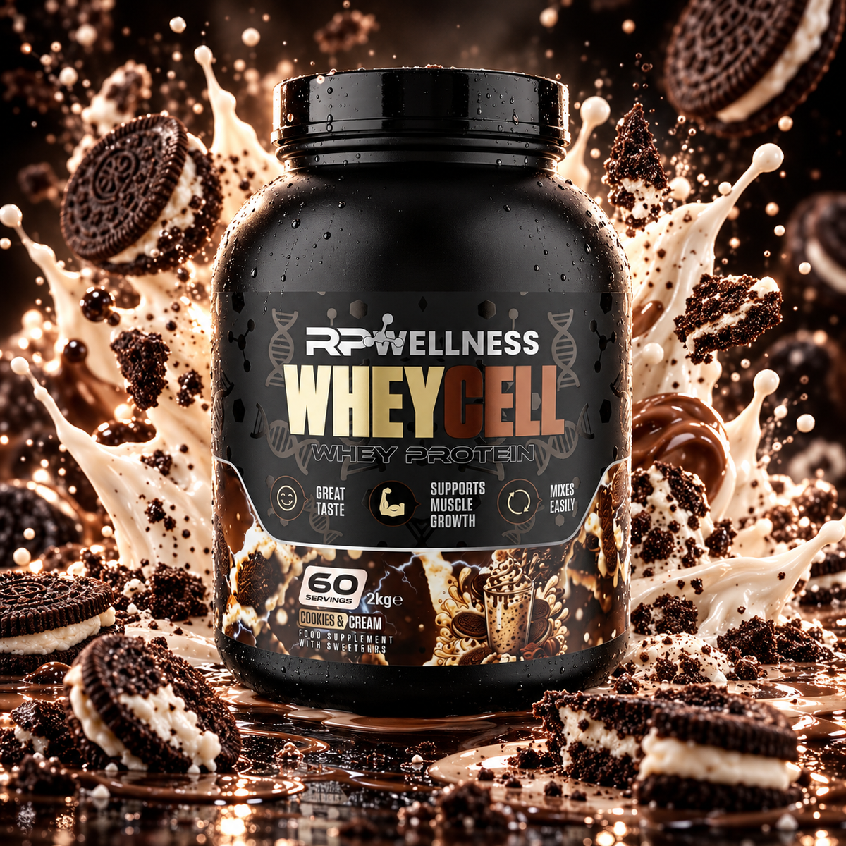 RP Wellness WHEYCELL Whey Protein Concentrate - 2kg (25% OFF)