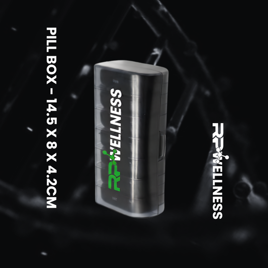 RP Wellness Pill Box – 14.5 × 8 × 4.2 cm